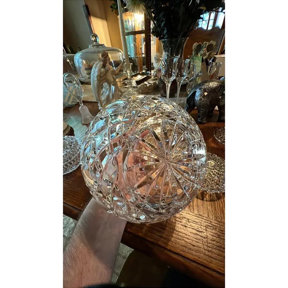 Crystal Basket/Bowl With Handle